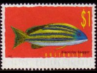 Cocos Islands 1995 - set Fishes: 1 $