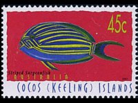 Cocos Islands 1995 - set Fishes: 45 c