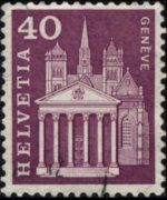Svizzera 1960 - serie Storia postale e patrimonio artistico: 40 c
