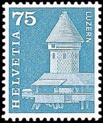 Svizzera 1960 - serie Storia postale e patrimonio artistico: 75 c