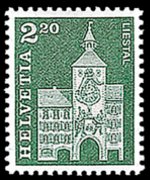 Switzerland 1960 - set Postal history and buildings: 2,20 fr
