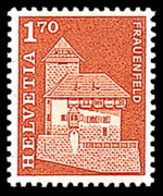 Switzerland 1960 - set Postal history and buildings: 1,70 fr