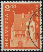 Switzerland 1960 - set Postal history and buildings: 2,00 fr