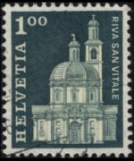Switzerland 1960 - set Postal history and buildings: 1,00 fr