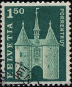 Switzerland 1960 - set Postal history and buildings: 1,50 fr