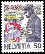 Switzerland 1986 - set Promoting the postal service: 50 c + 50 c