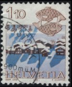 Svizzera 1982 - serie Paesaggi e segni zodiacali : 1,10 fr