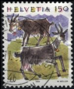 Switzerland 1990 - set Animals: 1,50 fr