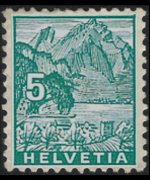 Switzerland 1934 - set Landscapes: 5 c