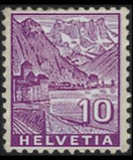Switzerland 1934 - set Landscapes: 10 c