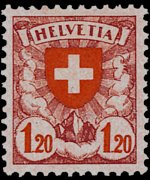 Switzerland 1924 - set Coat of arms: 1,20 fr