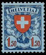 Switzerland 1924 - set Coat of arms: 1,50 fr