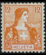 Switzerland 1907 - set Tell's son and Helvetia: 12 c
