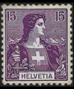 Switzerland 1907 - set Tell's son and Helvetia: 15 c