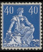 Switzerland 1908 - set Sitting Helvetia: 40 c
