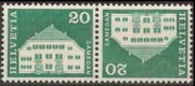 Switzerland 1960 - set Postal history and buildings: 20 c