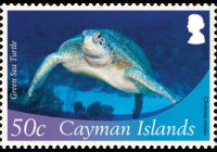 Isole Cayman 2012 - serie Vita marina: 50 c