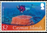 Isole Cayman 2012 - serie Vita marina: 2 $