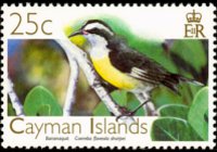 Isole Cayman 2006 - serie Uccelli: 25 c