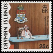 Isole Cayman 1996 - serie Simboli nazionali: 25 c
