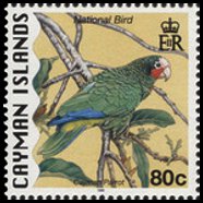 Isole Cayman 1996 - serie Simboli nazionali: 80 c