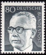 Germany 1970 - set President Heinemann: 80 pf