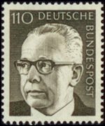 Germania 1970 - serie Presidente Heinemann: 110 pf
