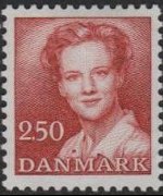 Denmark 1982 - set Queen Margrethe: 2,50 kr