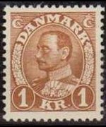 Danimarca 1934 - serie Re Cristiano X: 1 kr