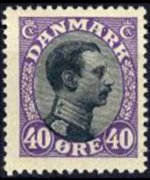 Denmark 1913 - set King Christian X: 40 ø