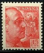 Spain 1939 - set Portrait of General Franco: 45 c