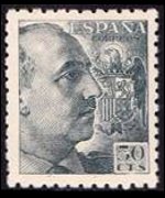 Spain 1939 - set Portrait of General Franco: 50 c
