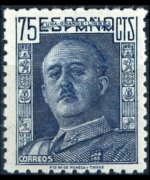 Spagna 1942 - serie Effigie del Generale Franco: 75 c