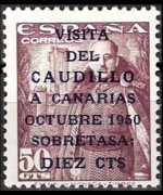 Spagna 1948 - serie Generale Franco: 50 c + 10 c