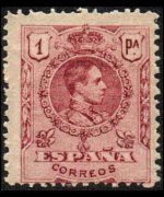 Spain 1909 - set King Alfonso XIII: 1 pta