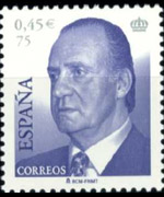 Spain 2001 - set J. Carlos I portrait: 0,45 € - 75 ptas