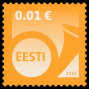 Estonia 2011 - serie Corno di posta - Euro: 0,01 €