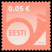 Estonia 2011 - serie Corno di posta - Euro: 0,05 €