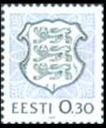 Estonia 1991 - serie Stemma nazionale: 30 k