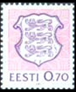 Estonia 1991 - serie Stemma nazionale: 70 k
