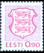 Estonia 1991 - serie Stemma nazionale: 90 k