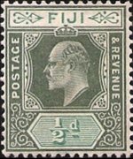 Fiji 1903 - set King Edward VII: ½ p