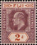 Fiji 1903 - set King Edward VII: 2 p
