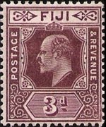 Fiji 1903 - set King Edward VII: 3 p