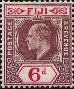Fiji 1903 - set King Edward VII: 6 p