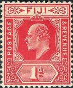 Fiji 1903 - set King Edward VII: 1 p