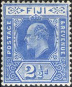 Fiji 1903 - set King Edward VII: 2½ p