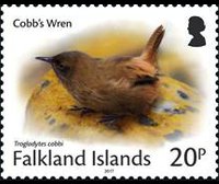 Falkland islands 2017 - set Small birds: 20 p