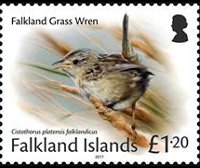 Falkland islands 2017 - set Small birds: 1,20 £