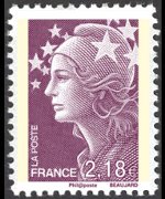 Francia 2008 - serie Marianna di Beaujard: 2,18 €